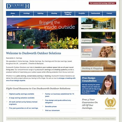 Duckworth Outdoor Solutions Web Design