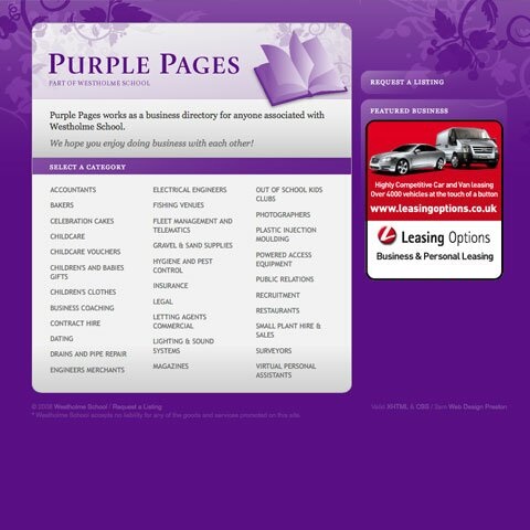 Purple Pages Web Design