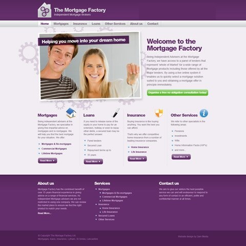 The Mortgage Factory Web Design