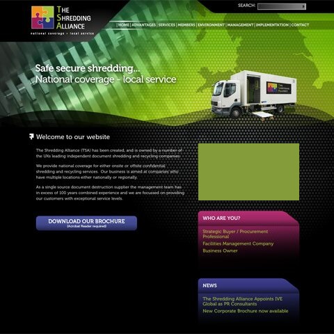 The Shredding Alliance Web Design