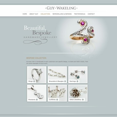 Guy Wakeling Jewellery Web Design