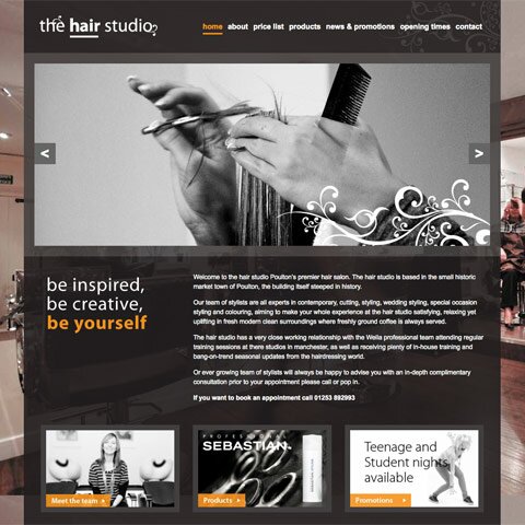 The Hair Studio Poulton Web Design