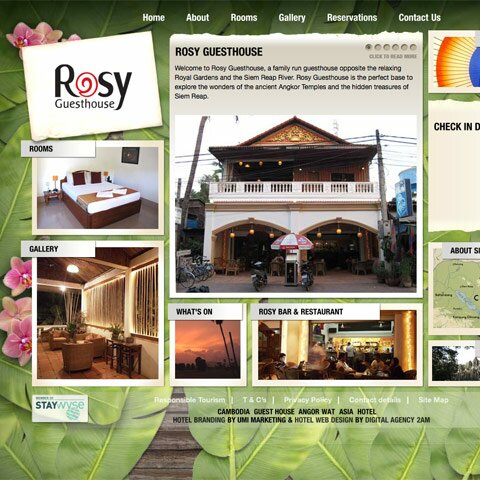 Rosy Guesthouse – Cambodia Web Design