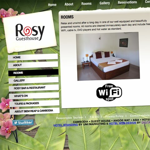 Rosy Guesthouse – Cambodia Web Design