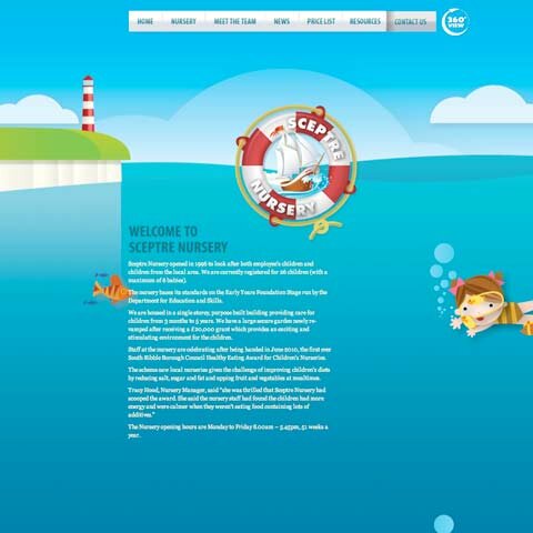 Sceptre Nursery Web Design