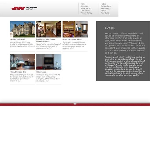 J Wilkinson & Son Web Design