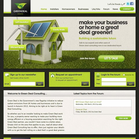 Green Deal Consulting Web Design