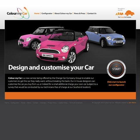 Colour my Car Web Design