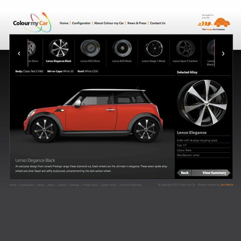 Colour my Car Web Design