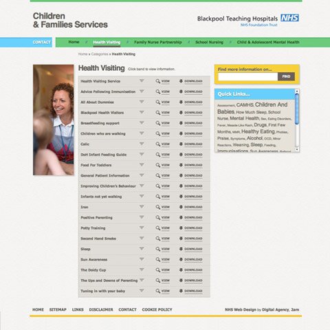 Children and Family Services Web Design