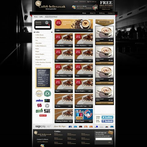 Coffee Seller Web Design