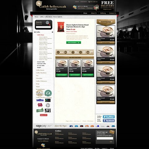 Coffee Seller Web Design