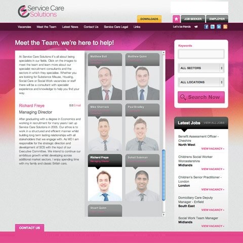 Service Care Solutions Web Design