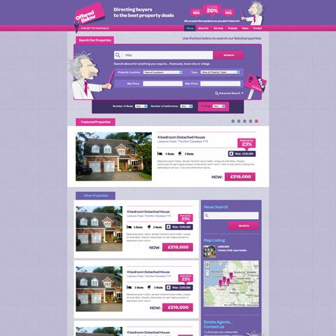 Offered Below Web Design